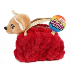 Hond Pluche Chihuahua Handtas Rood