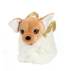 Hond Pluche Chihuahua Handtas Wit