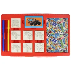 Hot Wheels Kleurset met Stempels, 41dlg.
