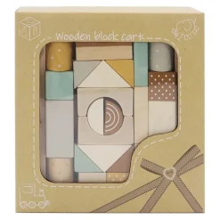 Houten Blokken Kar, 25dlg.