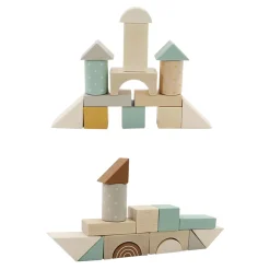 Houten Blokken Kar, 25dlg.