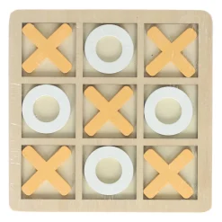 Houten Boter, Kaas en Eieren Spel - 14x14cm