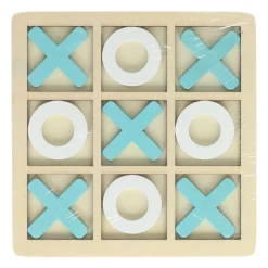 Houten Boter, Kaas en Eieren Spel - 14x14cm