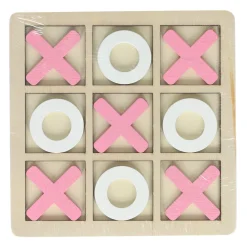 Houten Boter, Kaas en Eieren Spel - 14x14cm