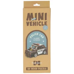 Houten Bouwpakket 3D Politieauto