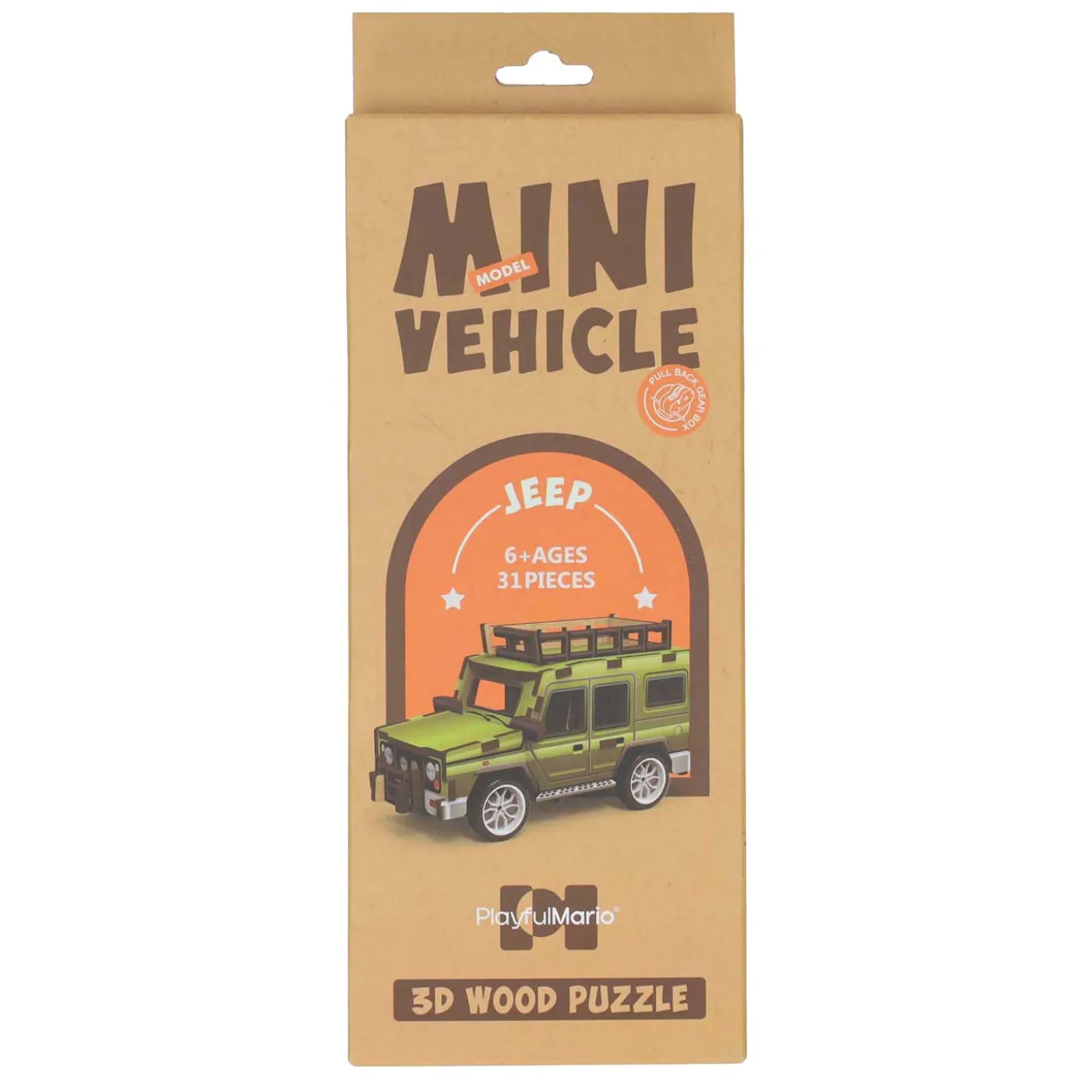 Houten Bouwpakket 3D Safariwagen