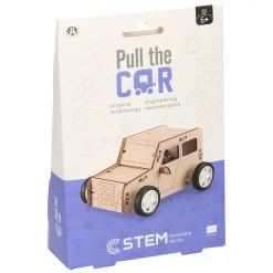 Houten Bouwpakket Pull String Auto