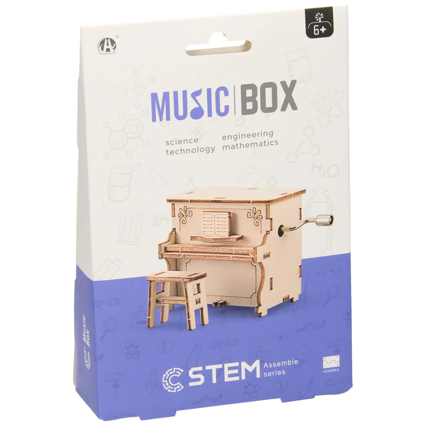 Houten Bouwpakket Wind Up Piano