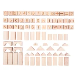 Houten Bouwplankjes Naturel, 84st.