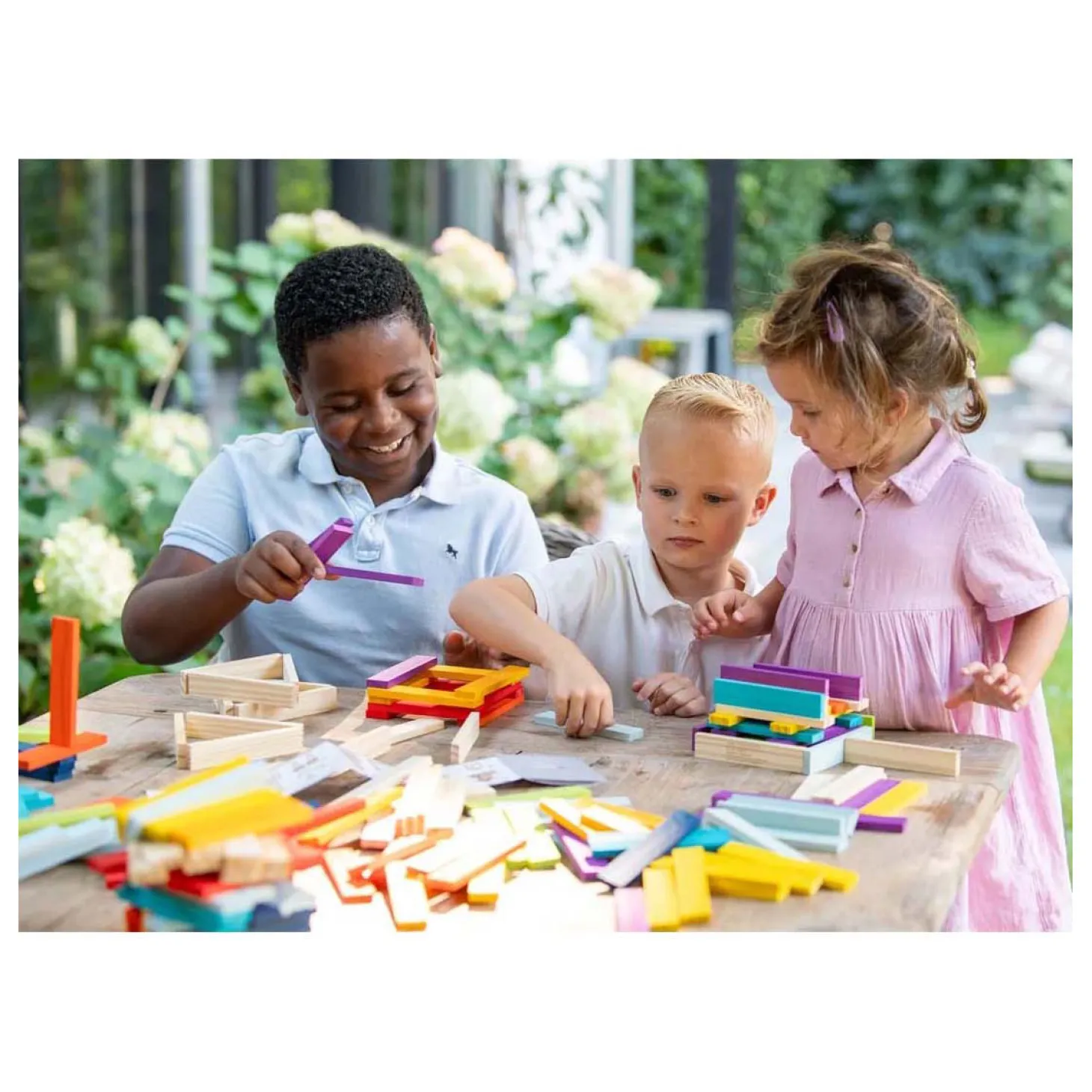 Houten Bouwplankjes, 200st.