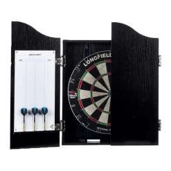 Houten Cabinet met Sisal Dartbord incl. Dartset