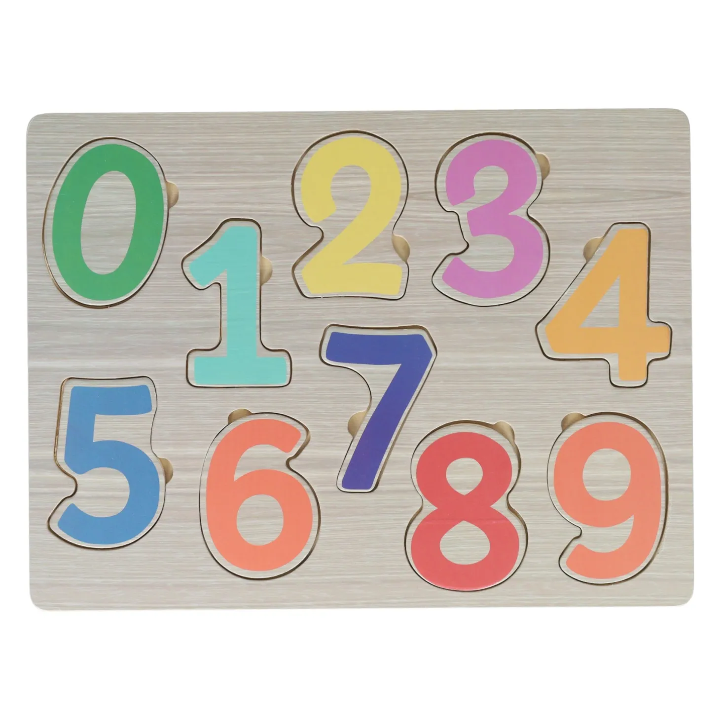 Houten Cijfers Inlegpuzzel