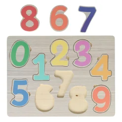 Houten Cijfers Inlegpuzzel