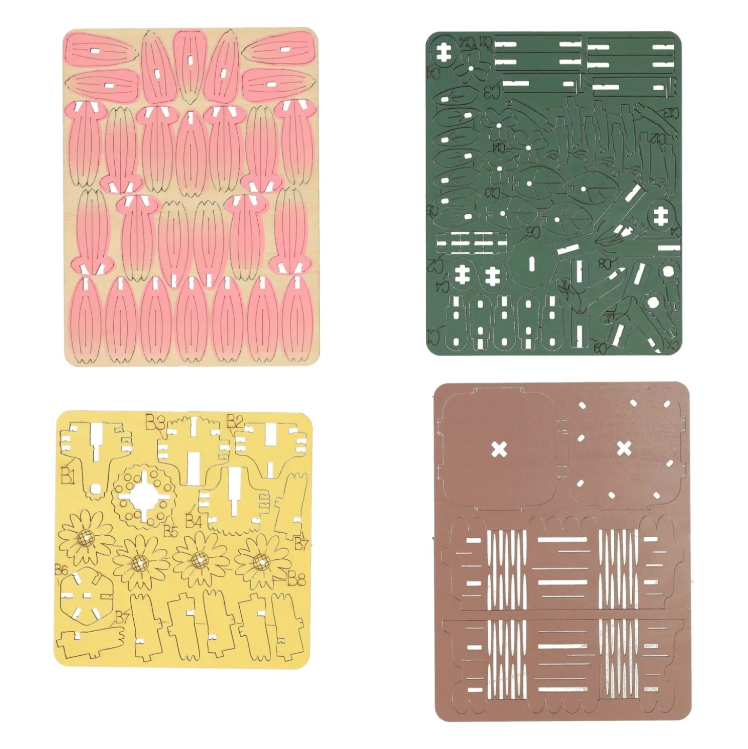 Houten 3D Bouwpakket Daisy Flower - 99dlg.