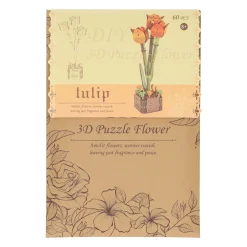 Houten 3D Bouwpakket Tulpen - 60dlg.