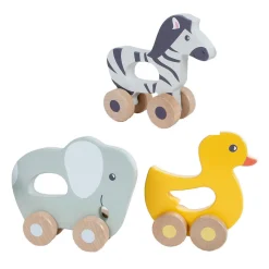 Houten Dier op Wielen, 13cm