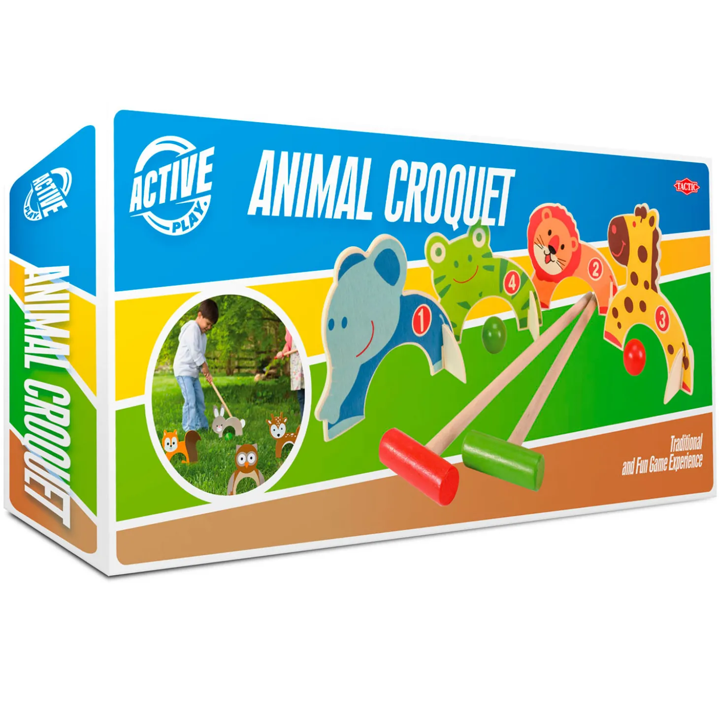 Houten Dieren Croquet Set