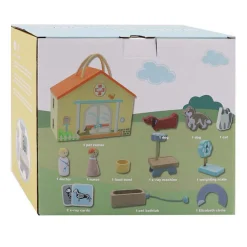 Houten Dierenarts Speelset, 13dlg.