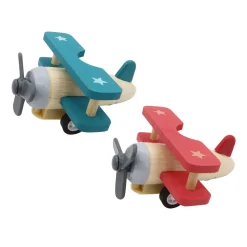 Houten Dubbeldek Vliegtuig