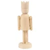 Houten Figuur met Kroon, 13cm