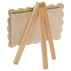 Houten Fotolijst op Ezel, 13,2x11,5cm