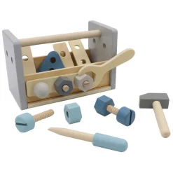 Houten Gereedschapskist Draagbaar, 17dlg.