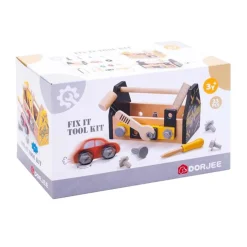 Houten Gereedschapskist Zwart, 33dlg