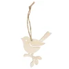Houten Hanger Vogel, Set van 5
