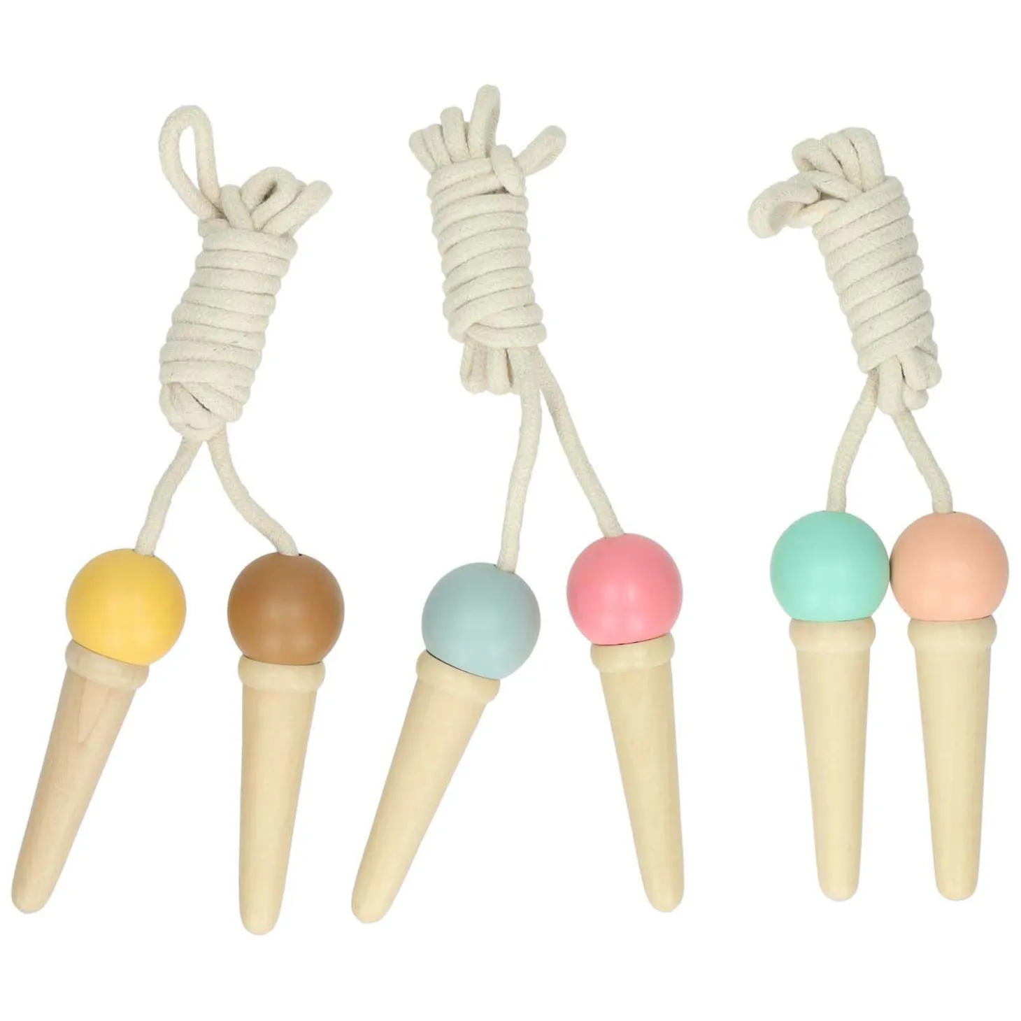 Houten Ijsjes Springtouw, 200cm