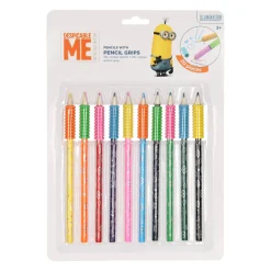 Houten Kleurpotloden Minions met Grip, 10st.
