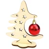 Houten Knutsel Kerstboom met Kerstbal