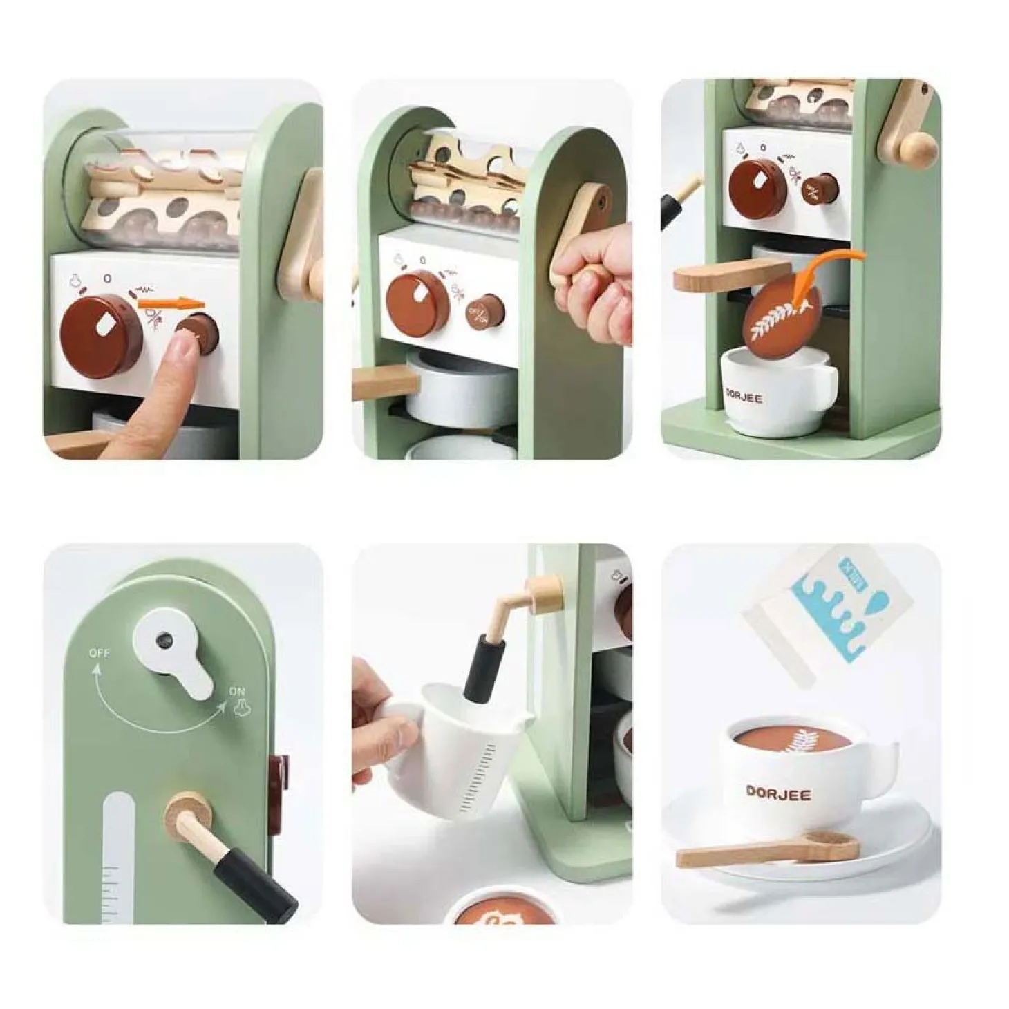 Houten Koffiezetapparaat, 14dlg