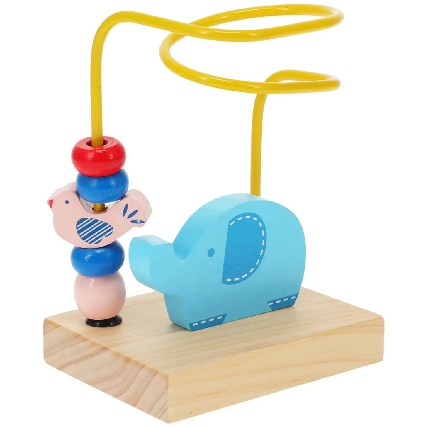 Houten Kralen Doolhof - Olifant