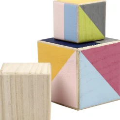 Houten Kubussen, Set van 3