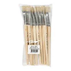 Houten Kwasten - Nr. 14, Korte Steel, 12st.