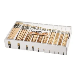 Houten Kwasten,  Nr. 00-22, Korte Steel, 120st.