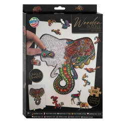 Houten Legpuzzel Olifant, 132st.
