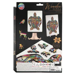 Houten Legpuzzel Schildpad, 130st.
