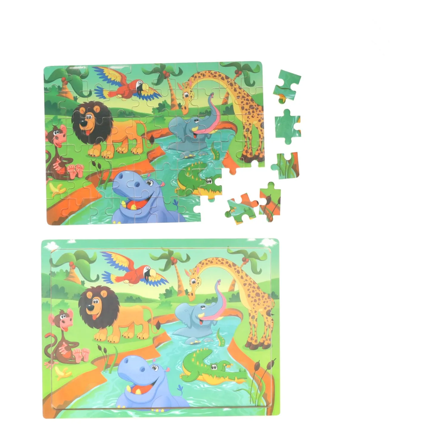 Houten Legpuzzel Wilde Dieren, 60st.