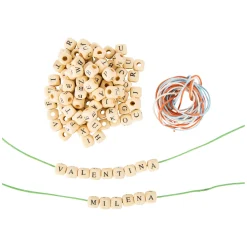 Houten Letterkralen Armbandjes Maken, 300 Kralen