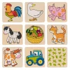 Houten Memospel Boerderijdieren