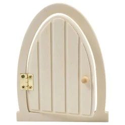 Houten Miniatuur Deur met Scharnieren, 13x10cm