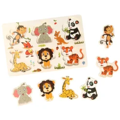 Houten Noppenpuzzel Thema, 6st.