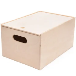 Houten Opbergkist met Schuifdeksel