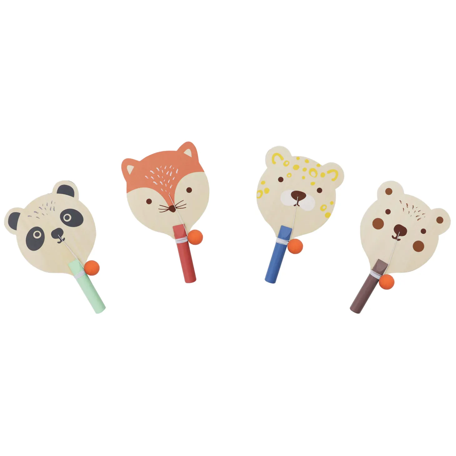 Houten Paddle Bal Dier