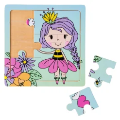 Houten Puzzel (Prinses, Eenhoorn of Zeemeermin)