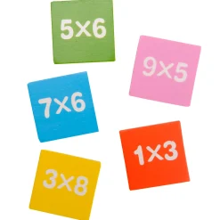 Houten Rekendomino - Vermenigvuldigen, 81dlg.