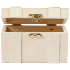 Houten Schatkist, 12,5x7,5x6cm