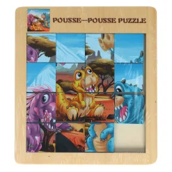 Houten Schuifpuzzel Dino, 15st.
