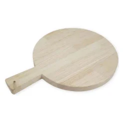 Houten Snijplank Rond met Handvat, 34cm